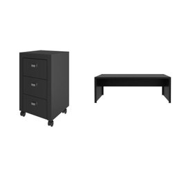 Kit 2 Peças com Mesa para Escritório ME4185 e Gaveteiro ME4108 - 2