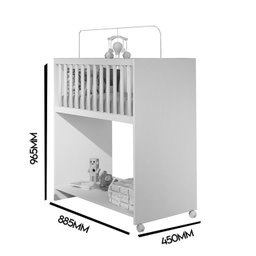 Mini Berço Baby 2 em 1 com Colchão - 3