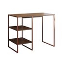 Ver imagem 2 de Aparador Adega Bourbon 95cm Bar Industrial em Aço Prateleiras para Área Gourmet - Cobre/carvalho