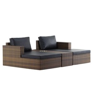 Chaise Recife em Alumínio Piscina Jardim Trama Capuccino