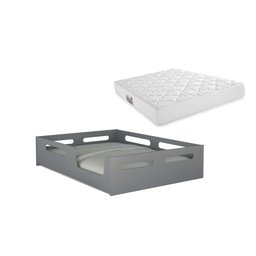 Cama Montessoriana Acompanha Colchão de Casal para Crianças Quarto Infantil Espaçosa - 4