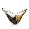 Vaso Em Cristal Murano Preto E Âmbar - São Marcos 44Cm - 1