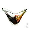 Vaso Em Cristal Murano Preto E Âmbar - São Marcos 44Cm - 2
