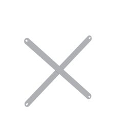 Reforco Lateral P/ Estante de Aço 30 Cm Pandin - Cinza - 1