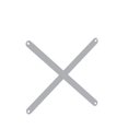 Ver imagem 1 de Reforco Lateral P/ Estante de Aço 30 Cm Pandin - Cinza