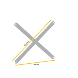 Reforco Lateral P/ Estante de Aço 30 Cm Pandin - Cinza - 2