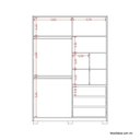 Ver imagem 6 de Guarda-roupa 2 Portas de Correr com Espelhos Frizatto