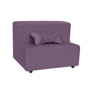 Escada Pet 2 Degraus para Cachorros Almofadada em Veludo Várias Cores Rampa Brinde Pet Luxo Conforto