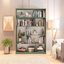 Ver imagem 1 de Estante de Livros 120 cm X 180 cm 4 Prateleiras Seattle Yescasa Verde