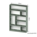 Ver imagem 4 de Estante de Livros 120cmx180cm 4 Prateleiras Seattle YesCasa