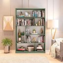 Ver imagem 5 de Estante de Livros 120 cm X 180 cm 4 Prateleiras Seattle Yescasa Verde