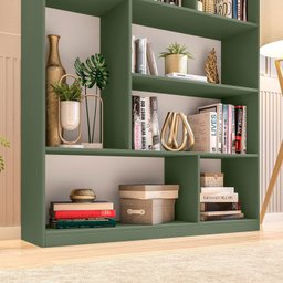 Estante para Livros 180cmx120cm 4 Prateleiras Seattle - 6