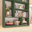 Ver imagem 7 de Estante de Livros 120 cm X 180 cm 4 Prateleiras Seattle Yescasa Verde