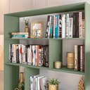 Ver imagem 6 de Estante de Livros 120 cm X 180 cm 4 Prateleiras Seattle Yescasa Verde
