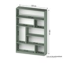 Ver imagem 3 de Estante para Livros 180cmx120cm 4 Prateleiras Seattle