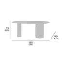 Ver imagem 3 de Mesa Pinhão Possui Design Contemporâneo 75x180x90 Cm