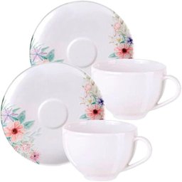 Kit Jogo Xicaras 6 Pessoas 6 Pçs Tramontina Floratta 250ml - 1