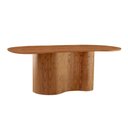 Ver imagem 1 de Mesa Suíça 220cm Tampo Orgânico Laminado Moderna Mobília