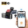 Camera Veicular Duo Automotiva Wifi Lente Dupla Cartao de Memoria Visor Alta Definição Gravador Moto - 5
