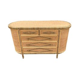 Cômoda de Junco Natural Paris Verde - 120cm - 3