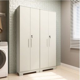 Conjunto de Armário Multiuso 2 Peças 100% Mdf Prisma Espresso Móveis - 1