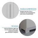 Ver imagem 6 de Conjunto de Armário Multiuso 2 Peças 100% MDF Prisma Espresso Móveis Branco