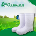 Ver imagem 3 de Bota Ultraleve Baspan Eva Branca Cano Médio Maior Conforto.