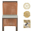 Ver imagem 3 de 6 Banqueta em Alumínio Roma Marrom Corda Náutica Tecido 3