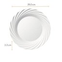 Ver imagem 2 de Conjunto de Pratos Rasos Jasmin Opaline Nadir Kit 6 Peças
