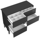 Ver imagem 5 de Cômoda 6 Gavetas Classic New Areia Fosco com Madeira - Reller