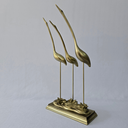 Ver imagem 3 de Escultura Decorativa Trio Garças em Resina - Alt. 41cm X Larg. 14cm X Comp. 27cm