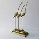 Ver imagem 2 de Escultura Decorativa Trio Garças em Resina - Alt. 41cm X Larg. 14cm X Comp. 27cm