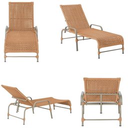 4 Espreguiçadeiras Reclinavel Catar Fendi Corda Nautica Terra Cota - 5