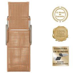 4 Espreguiçadeiras Reclinavel Catar Fendi Corda Nautica Terra Cota - 3