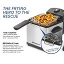 Ver imagem 3 de Elite Gourmet Edf-1607 Fritadeira Elétrica 1,5l Inox 800w