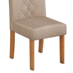 Conjunto Sala de Jantar Mesa Tampo de Vidro com 6 Cadeiras Ayla - 7
