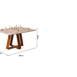 Conjunto Sala de Jantar Mesa Tampo de Vidro com 6 Cadeiras Ayla - 3