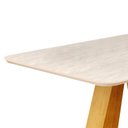 Ver imagem 5 de Conjunto Sala de Jantar Mesa 120cm Tampo MDF Pintura Quartzo Kiara com 4 Cadeiras Yasmin