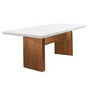 Ver imagem 1 de Mesa de Jantar 4 Lugares Tampo Branco 1,4m - Kolonne