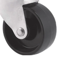 Ver imagem 4 de Kit 2 Rodizio Giratorio 3 Polegadas com Placa sem Freio Preto Lotus