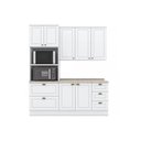 Ver imagem 6 de Cozinha Completa Americana (1 Aéreo, 1 Balcão, 1 Paneleiro, 1 Complemento) 4 Peças Branco - Henn