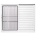 Ver imagem 2 de Janela de Correr Alumínio Branco 03 Folhas Veneziana c/Grade Maxx - 120x150
