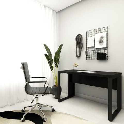 Escrivaninha para Estudos 120cm X 60cm Pés Metal F5 Office