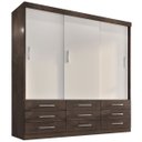 Ver imagem 5 de Guarda-Roupa Casal 3 Portas Correr 9 Gavetas Capri