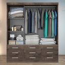 Ver imagem 3 de Guarda-Roupa Casal 3 Portas Correr 9 Gavetas Capri