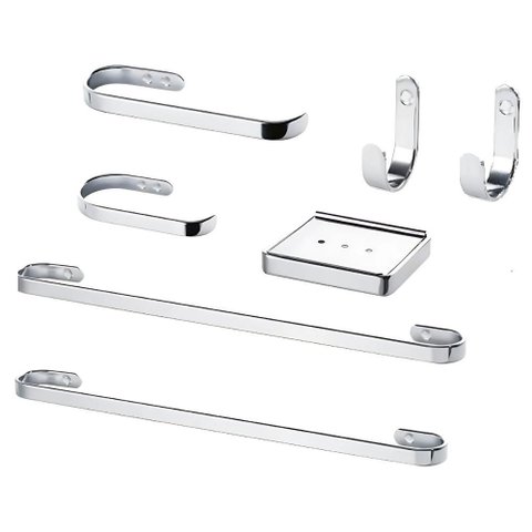 Suporte Kit de Acessórios para Banheiro 7 Peças