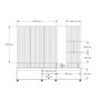 Estante Home Cross para Tv até 55 Polegadas 4 Portas Prateleiras Luz Led e Rodízio Jequitibá - Lukal - 6