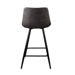 Banqueta Petrópolis Base Metal(preto) C/ 65cm Altura, Ass. Estof. Revest. Pu - 3