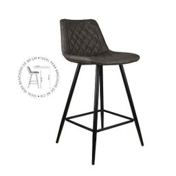 Banqueta Petrópolis Base Metal(preto) C/ 65cm Altura, Ass. Estof. Revest. Pu - 2