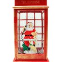 Ver imagem 4 de Cabine Telefone Inglês Papai Noel Natal Dog Musical de 26cm